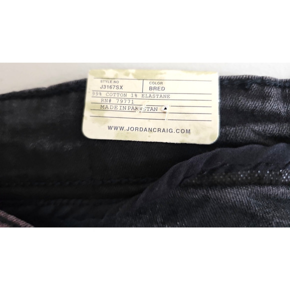 Jordan Craig ~Men's Size 44~ Black Legacy Edition Distressed Jeans Shorts NWT. - Picture 4 of 16